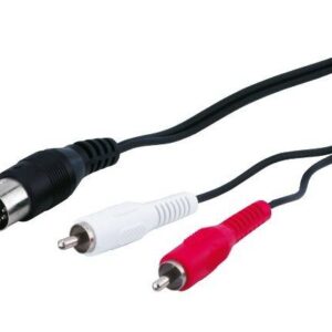 cablu audio 5 pini din tata 2x rca tata 15m