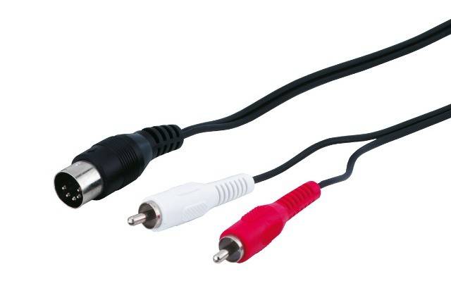 cablu audio 5 pini din tata 2x rca tata 15m
