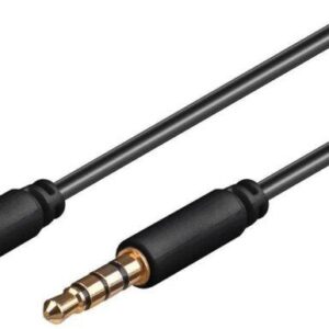 cablu audio aux jack 35 mm 4 contacte tata tata 3m goobay