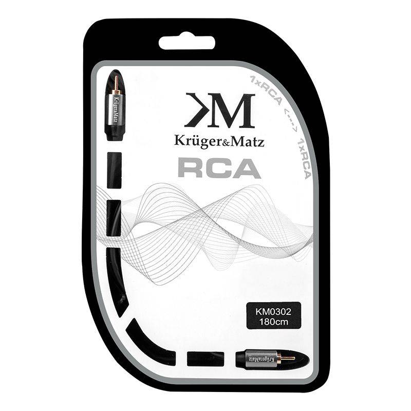 cablu audio rca 18m profesional krugermatz 1