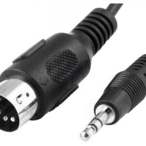 cablu din 5pini mufa tata la jack 35 mm mufa tata 15m negru bq cable