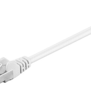 cablu ftp cat5e 2m alb cca ecranat rj45 x2 goobay