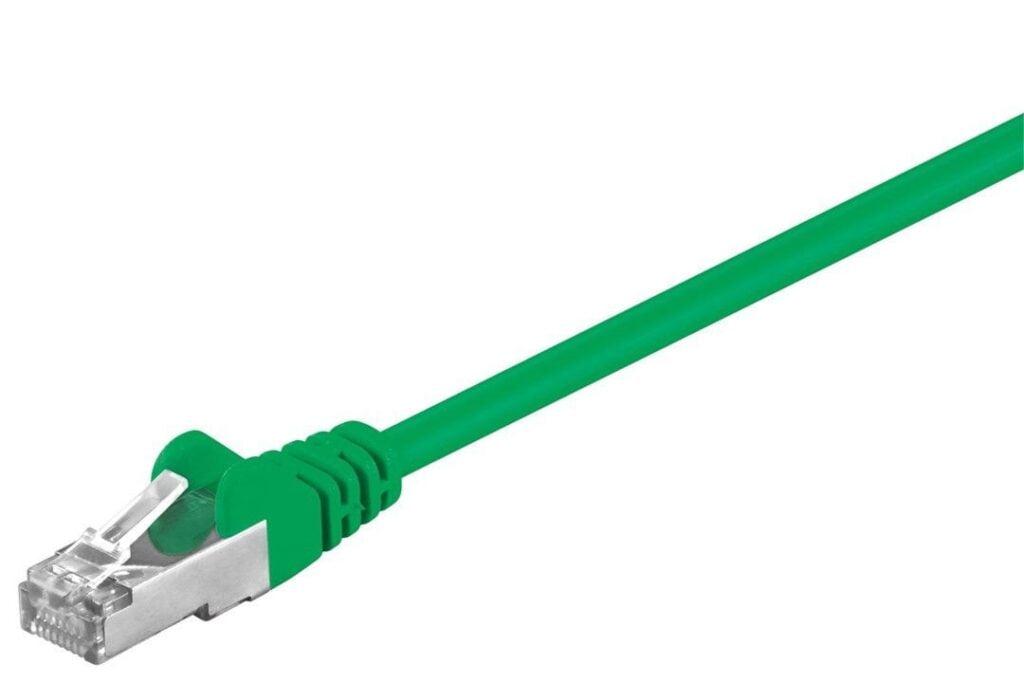 cablu ftp verde cat5e 025m rj45 rj45 goobay