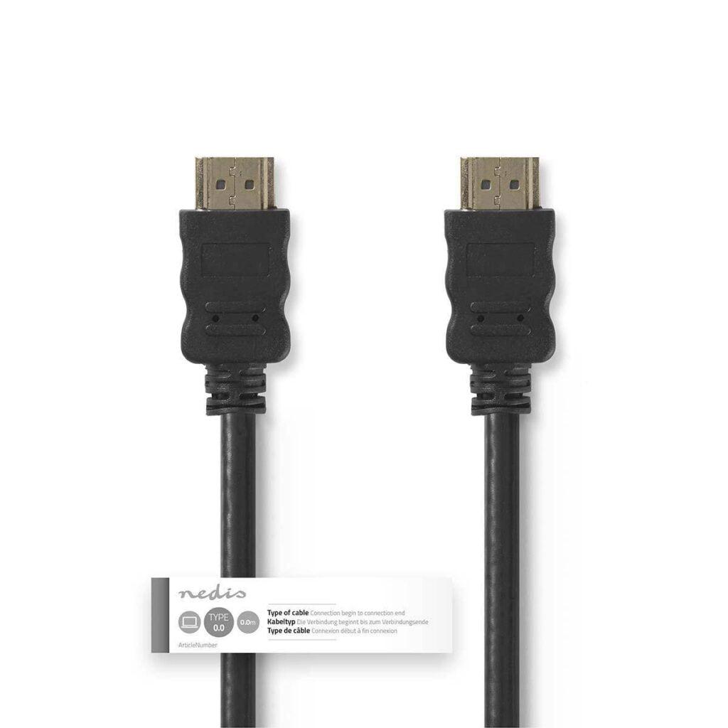 cablu hdmi cu ethernet 05m 4k 60hz nedis 2