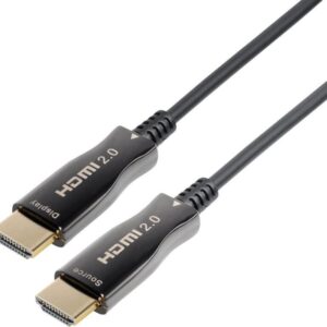 cablu hdmi v20 cu fibra optica aoc hdmi tata hdmi tata aurit 40m well