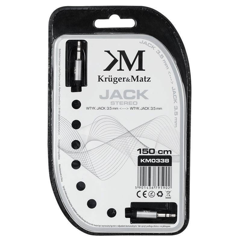 cablu jack 35 mm 15m spiralat stereo profesional krugermatz 2