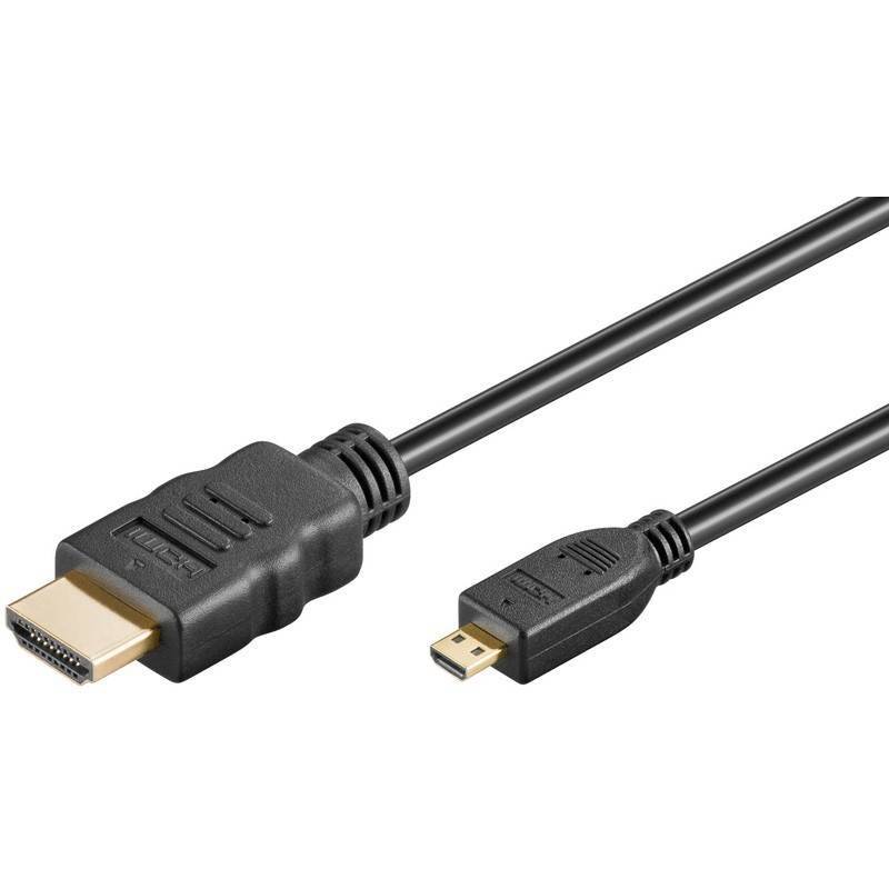 cablu micro hdmi d la hdmi cu ethernet 3m v20 3d goobay