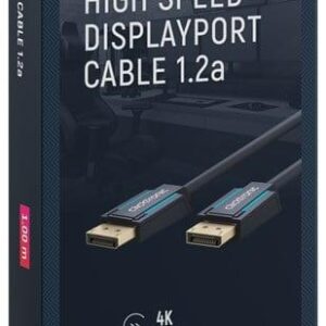 cablu profesional displayport displayport 1m v12a 4k 60hz 216gbit s awg26 ofc clicktronic 70710