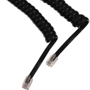 cablu receptor telefon fix spiralat 2m rj10 4p4c ccs negru well