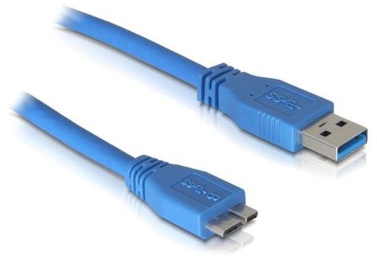 cablu usb 30 la micro usb 05m albastru 1