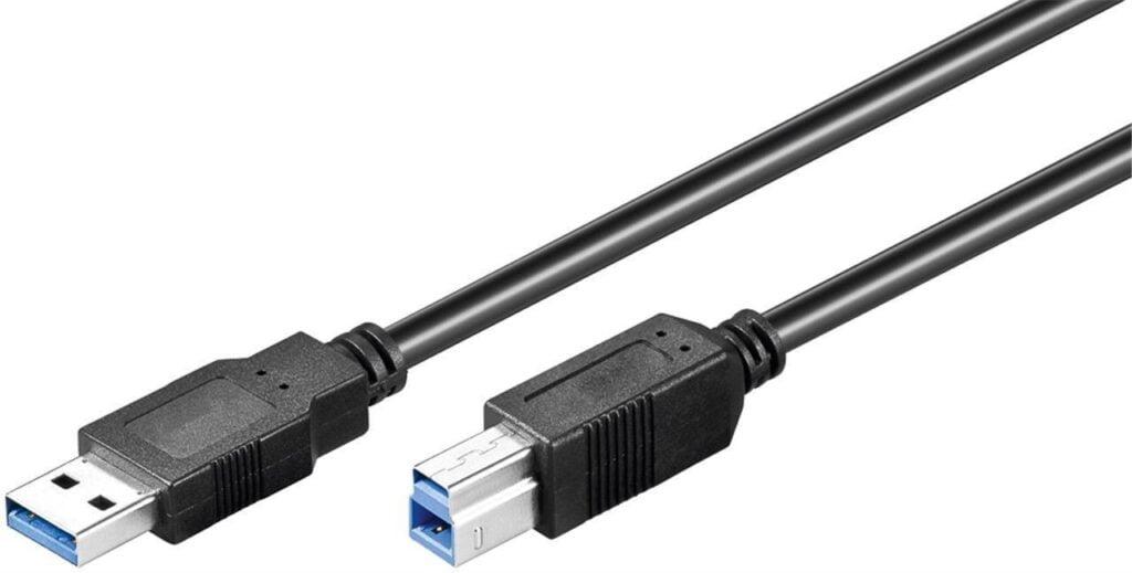 cablu usb 30 usb a tata usb b tata 05m goobay
