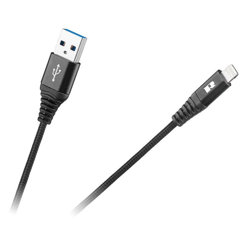 cablu usb lightning 1m rebel rb 6002 100 b