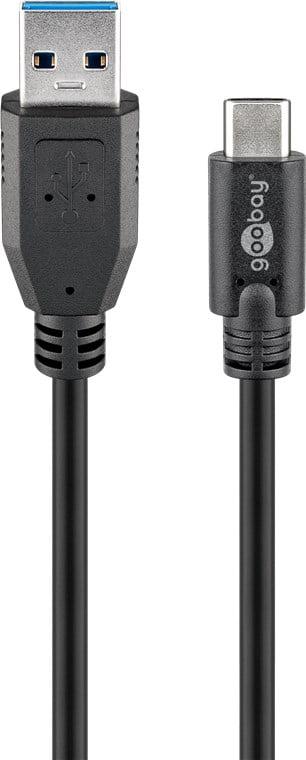 cablu usb type c tata usb 30 tata 3m negru goobay