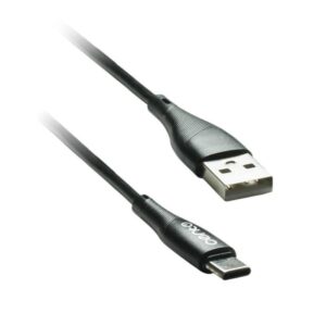cablu usb type c usb 1m 3a silicon negru cento c101