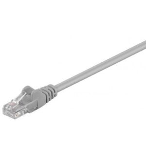 cablu utp 025m patchcord retea cca cat5e 2x rj45 neecranat gri goobay