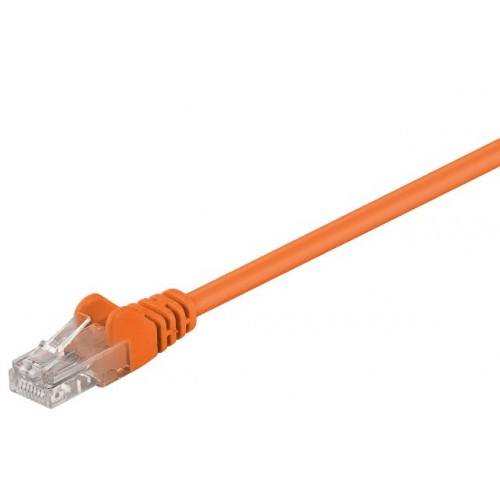 cablu utp 75m portocaliu patchcord cat5e 2x rj45 cca goobay