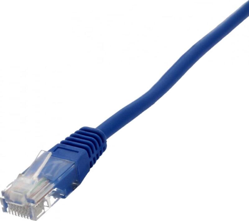cablu utp cat5e patch cord 025m albastru well