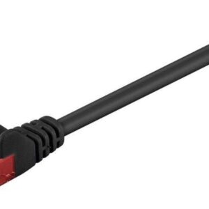 cablu utp cat6 mufat 3m patch cord negru goobay