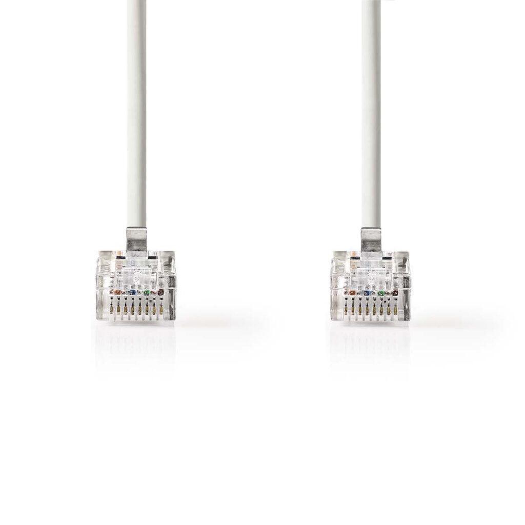 cablu utp nedis cat5e mufat 10m patch cord gri 1