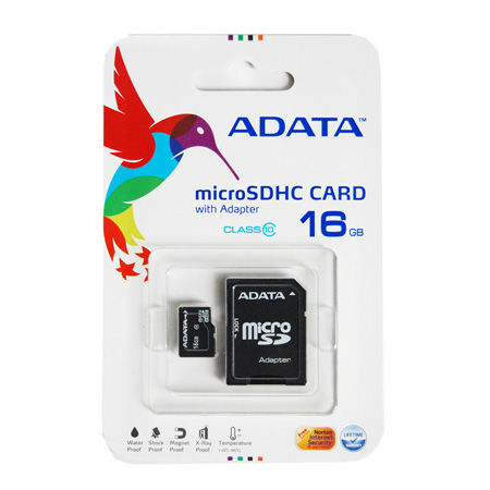 card microsd adata 16gb clasa 10 cu adaptor sd