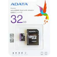 card microsdhc 32gb ush i clasa 10 cu adaptor sd adata