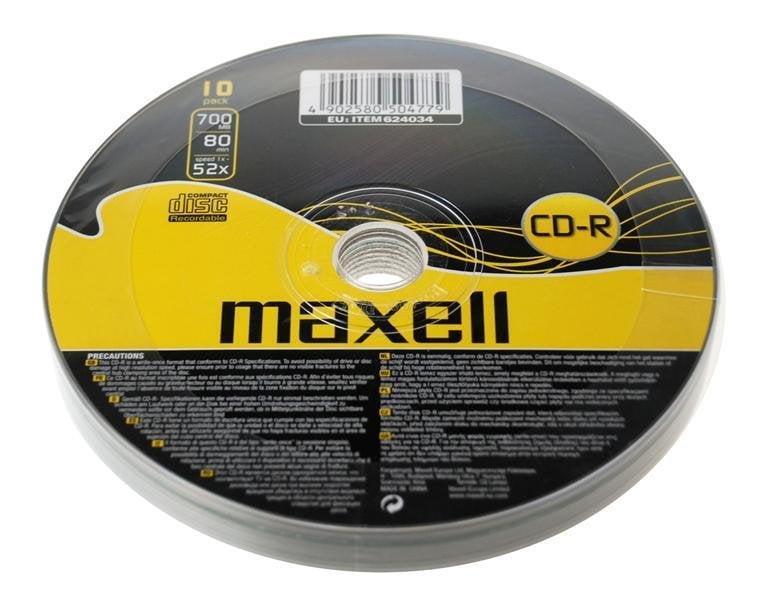 cd r 700mb 52x maxell 10buc pe folie
