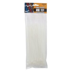 coliere plastic transparent 200x46mm 100buc handy