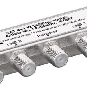 comutator 4x1 switch 4 lnb uri diseqc 900 2400mhz goobay