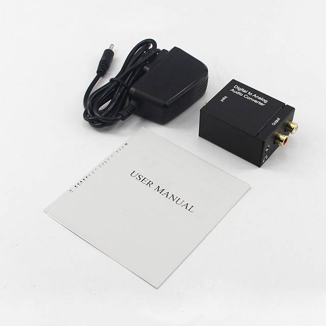 convertor toslink optic rca digital la rca analog audio 2x rca jack 35 mm 2