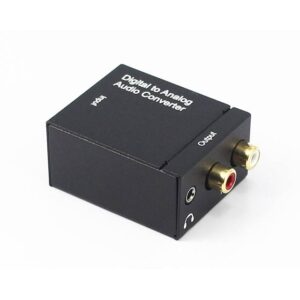 convertor toslink optic rca digital la rca analog audio 2x rca jack 35 mm