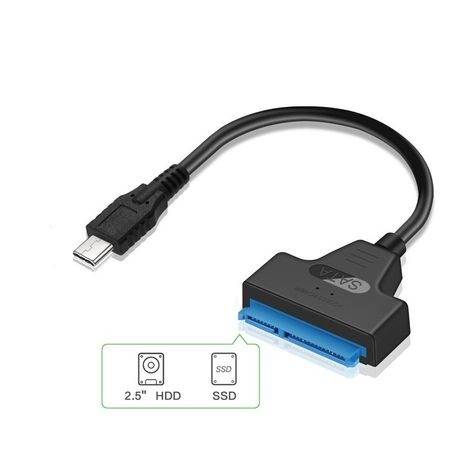convertor usb type c sata 22 pini max 6tb hdd 25 si ssd 2