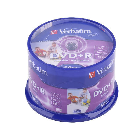 dvdr 47gb 16x print azo full cake 50buc