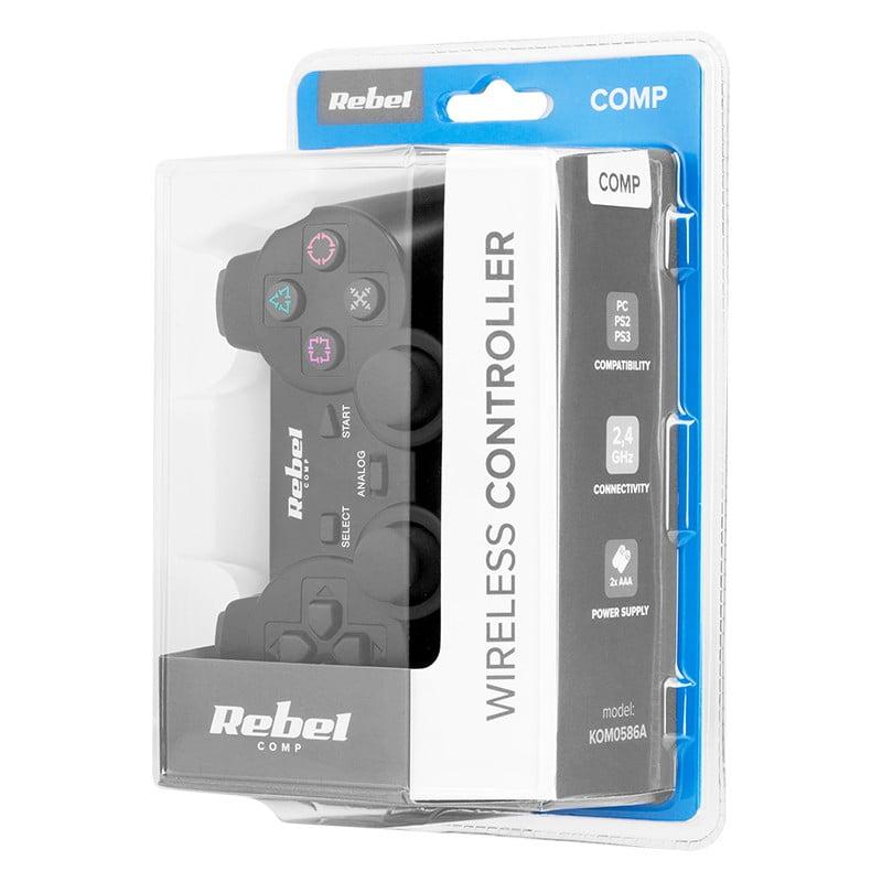 gamepad wireless dual shock pc ps3 rebel 9