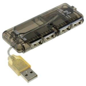 hub usb 20 4 port negru posibilitate alimentare cu 5v