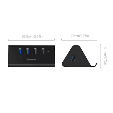 hub usb 4 port uri usb 30 orico shc u3 v2 negru 1