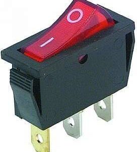 intrerupator 3 poli 1 buton rosu on off 250v 15a cu retinere
