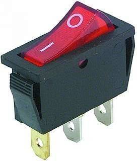 intrerupator 3 poli 1 buton rosu on off 250v 15a cu retinere