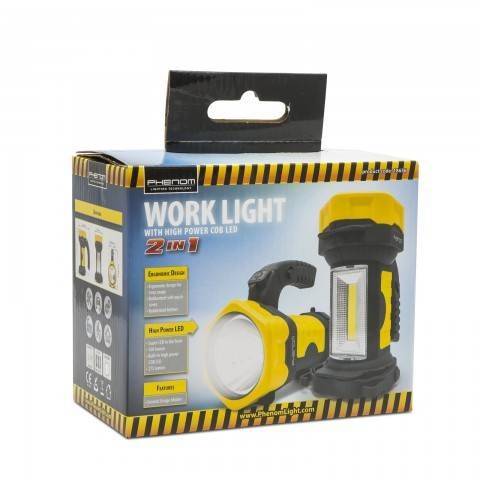 lanterna de lucru cu cob led lumina extrem de puternica phenom 5