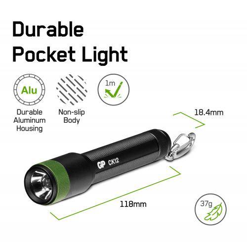 lanterna led tip breloc gp ck12 20lm 1x aaa 1