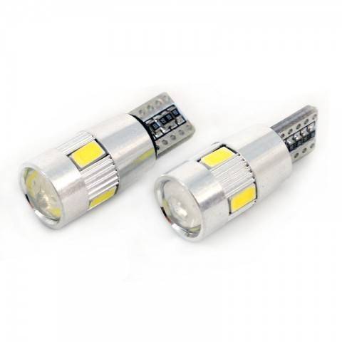 led de pozitie canbus t10 12v 3w 180lm 6000k set 2buc can120 carguard 2