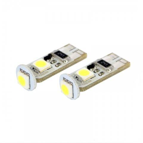 led de pozitie t10 12v 3w 54lm set 2buc can104 carguard
