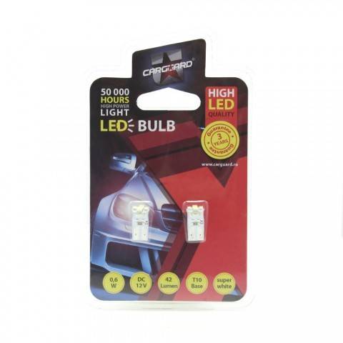 led smd de pozitie t10 12v 06w 42lm set 2buc cld011 carguard 5