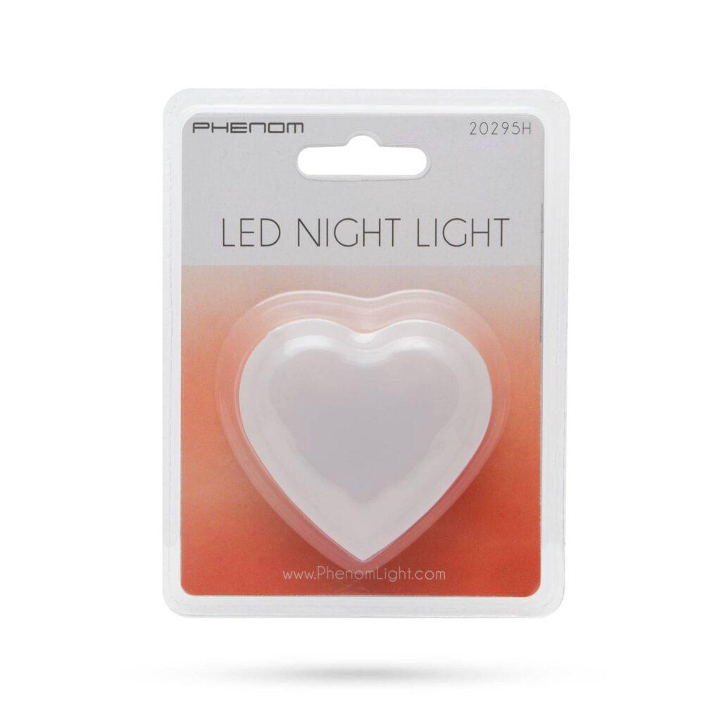 lumina de veghe model inima rosu 7led 1w 58x61x61mm phenom 2