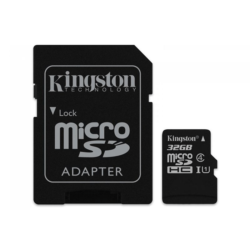 microsd card 32gb clasa 4 cu sdhc adaptor kingston 1