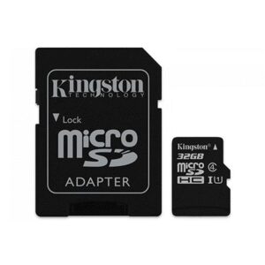 microsd card 32gb clasa 4 cu sdhc adaptor kingston