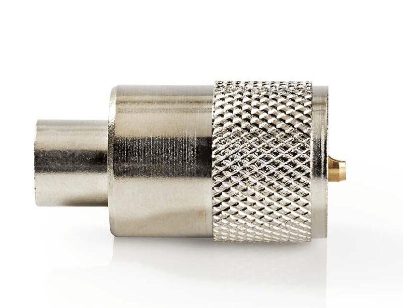 mufa metal uhf cablu coaxial rg58 1buc pl259 nedis 3