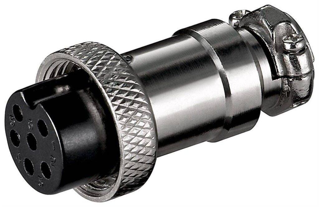 mufa xlr 6 pini mama pentru microfon cu surub goobay