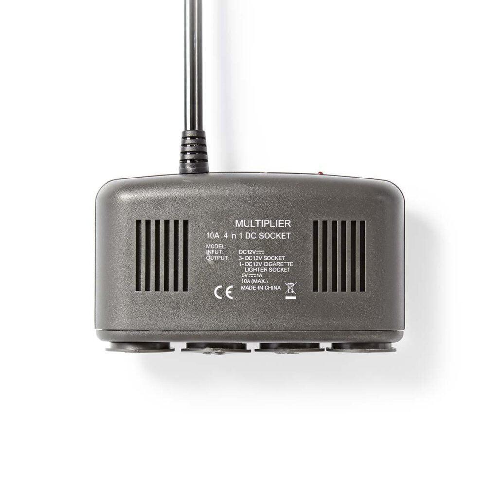 multiplicator bricheta auto nedis cu 4 iesiri 12v max 10a 4