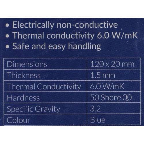 pad termic arctic 6w mk grosime 15mm 120x20mm set 2buc 1