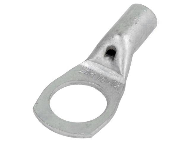 papuc terminal tub cu inel m12 16mm2 crimpat pe cablu neizolat bm group bm 01549